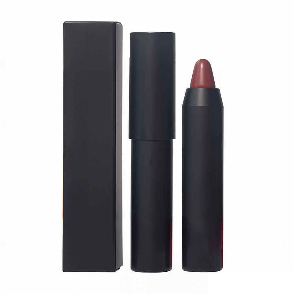 12 Color Crayon Lipstick Matte Velvet Moisturizing Long-Lasting Vegan