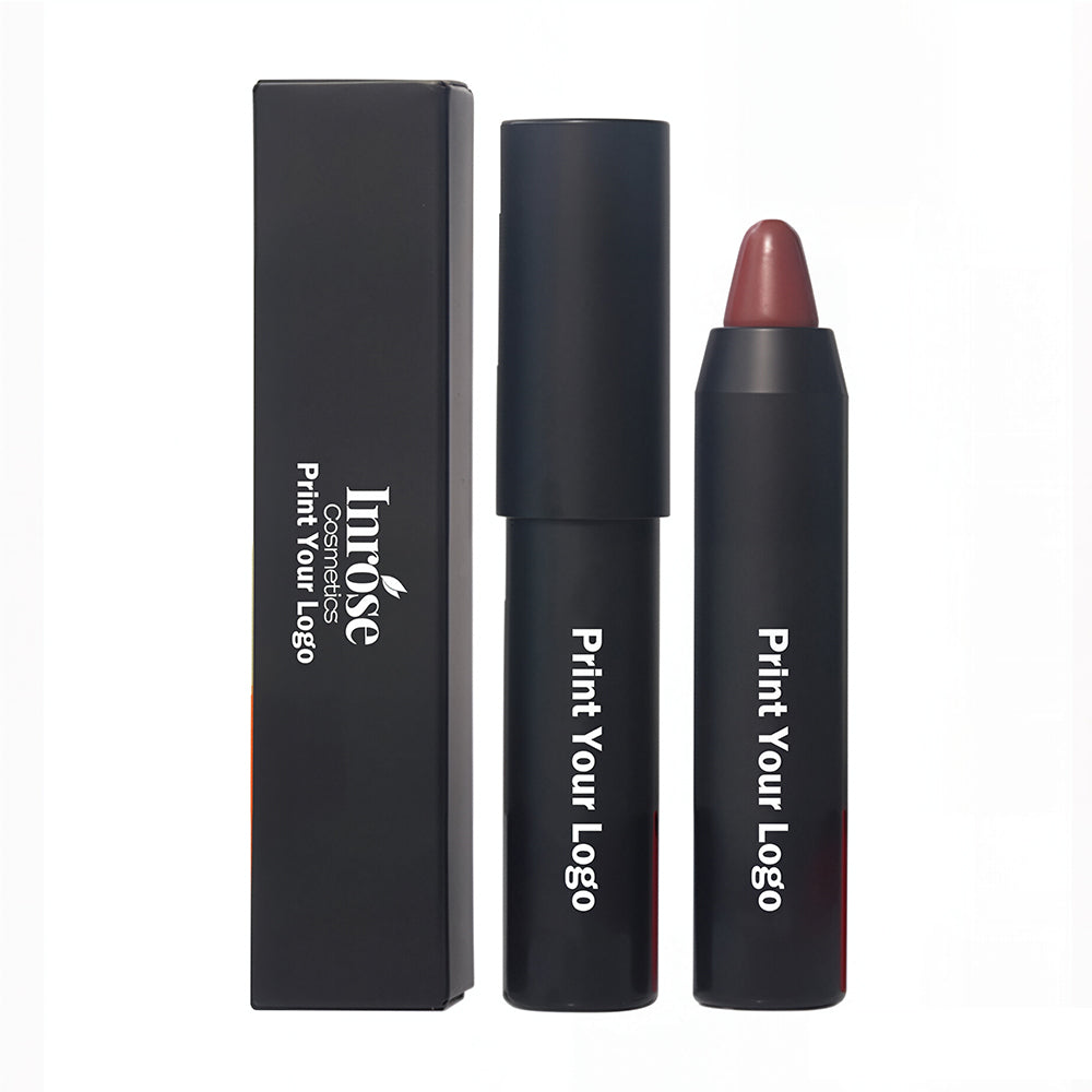 12 Color Crayon Lipstick Matte Velvet Moisturizing Long-Lasting Vegan