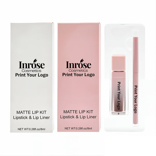 16 Color Pink Liquid Lipstick Lip Liner Set Matte Waterproof Long Lasting