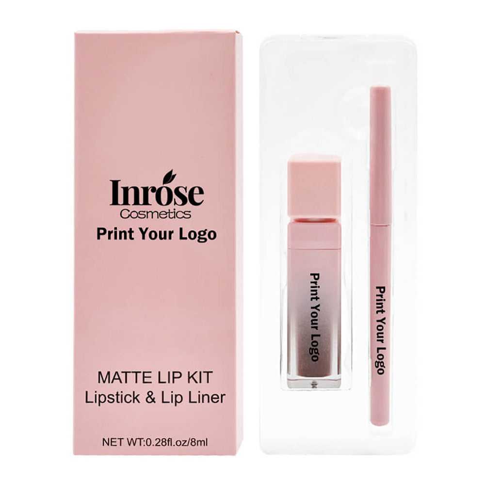 16 color pink liquid lipstick lip liner set matte waterproof long lasting