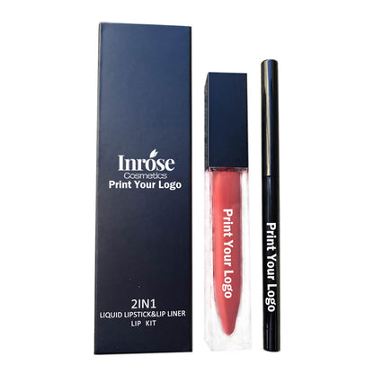 12 color lip set matte liquid lipstick & lip liner non-stick waterproof