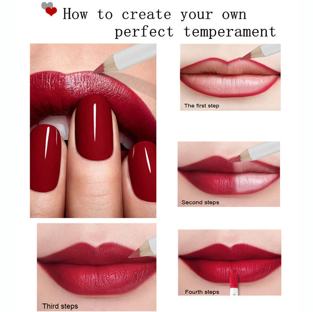 21 Color Liquid Lipstick & Lip Liner Set Matte Waterproof Long Lasting Vegan