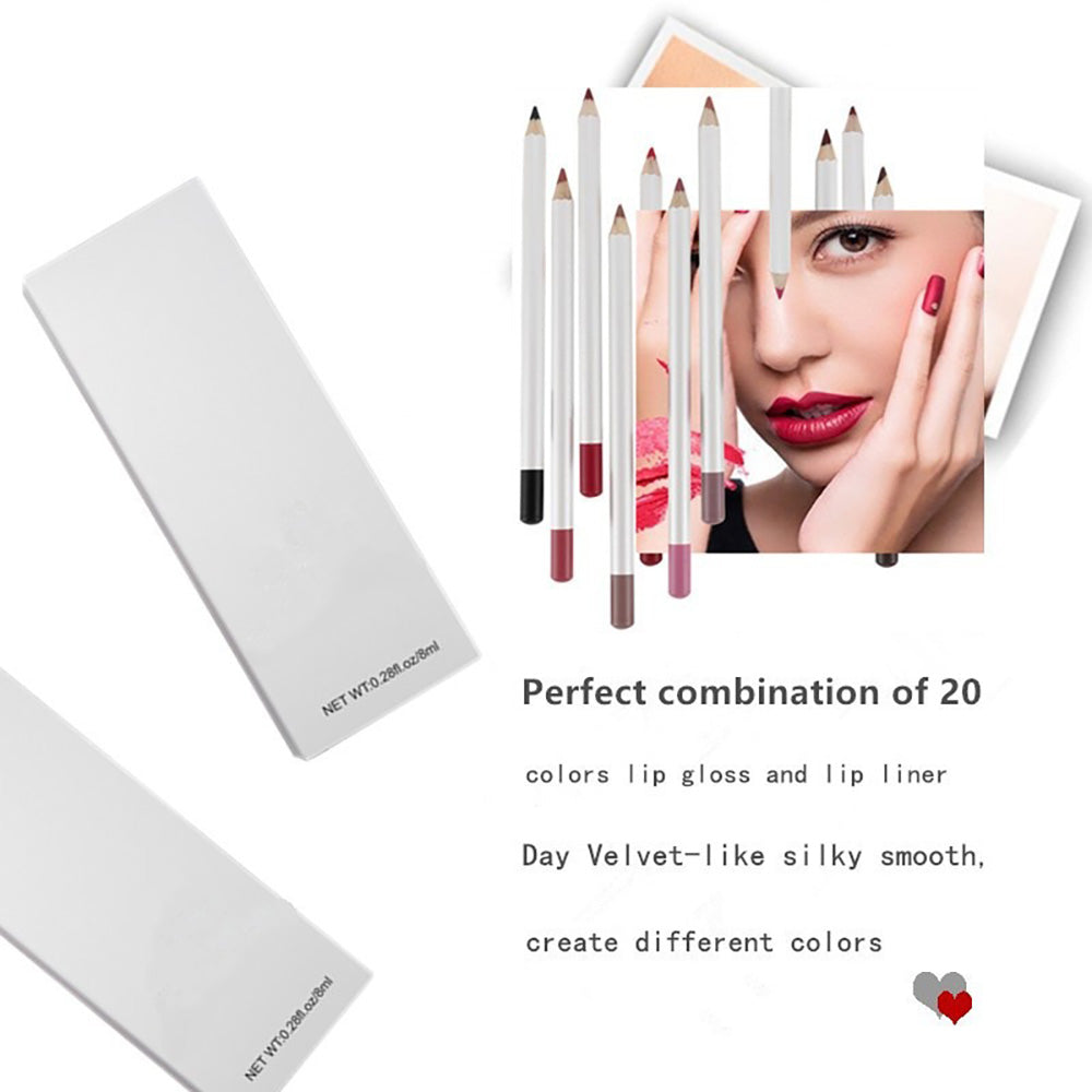 21 Color Liquid Lipstick & Lip Liner Set Matte Waterproof Long Lasting Vegan