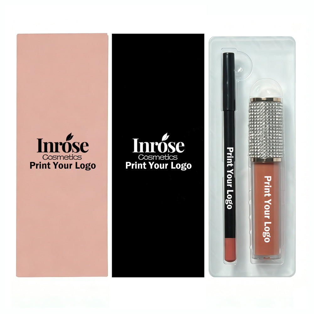 20 Color Matte Lipstick Lip Liner Kit Diy Lipstick Set Non-Stick Long Lasting