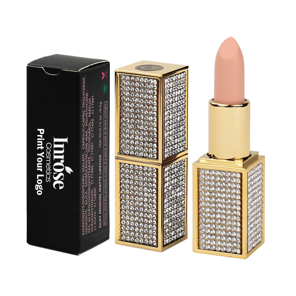 Lápiz labial mate de 14 colores Hidratante de diamante