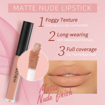 59 Color Matte Lipstick High Pigment Waterproof Not Stick Long Lasting