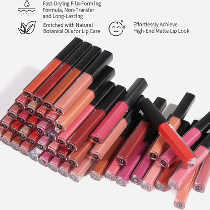 59 Color Matte Lipstick High Pigment Waterproof Not Stick Long Lasting
