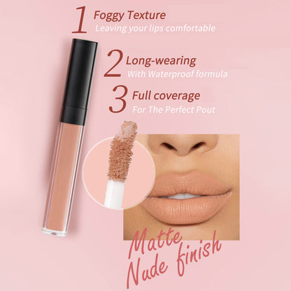 59 Color Matte Lipstick High Pigment Waterproof Not Stick Long Lasting