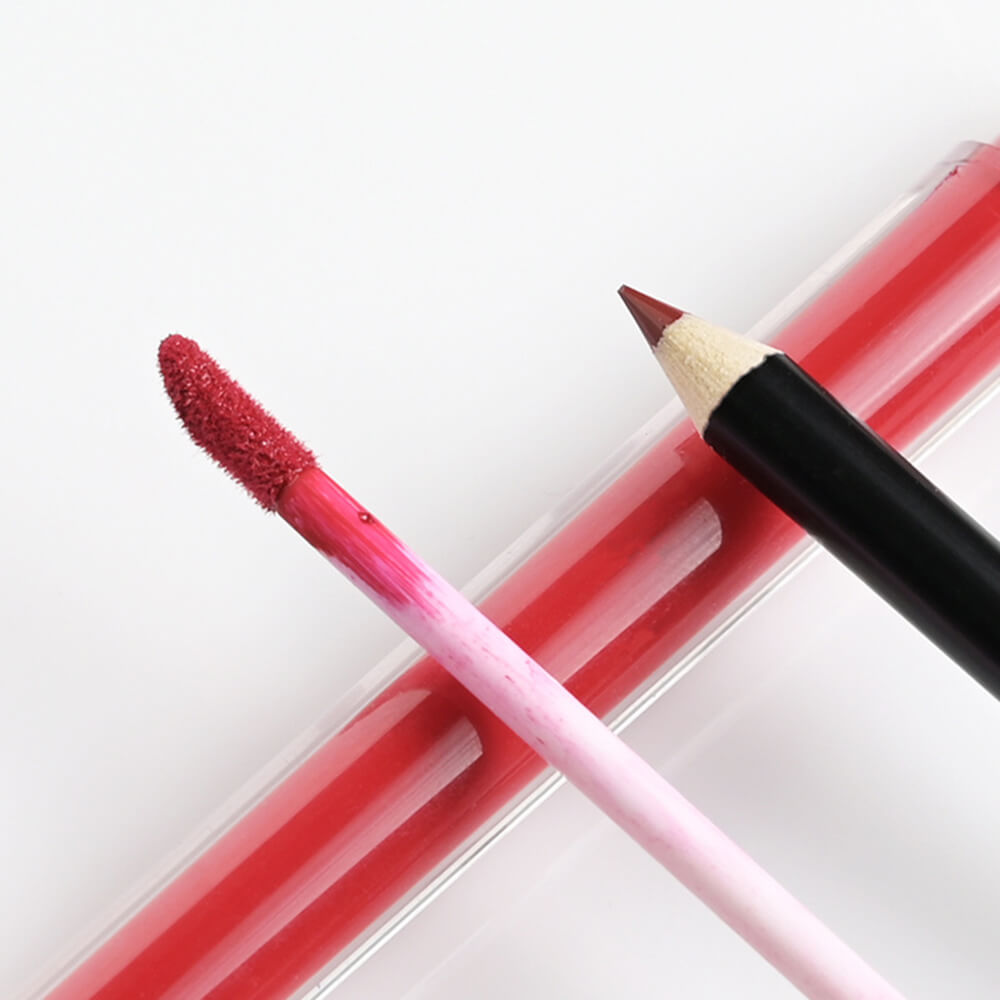 21 color matte liquid lipstick lip liner set high pigmented waterproof