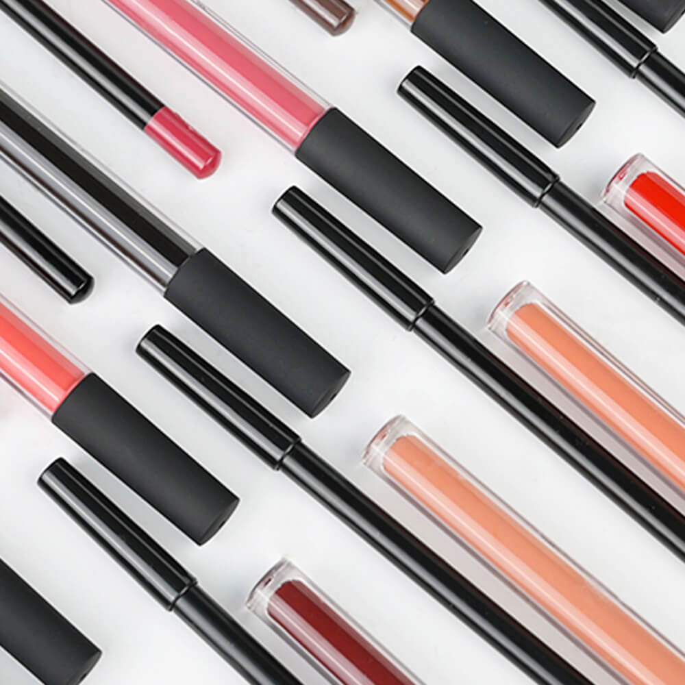 21 color matte liquid lipstick lip liner set high pigmented waterproof