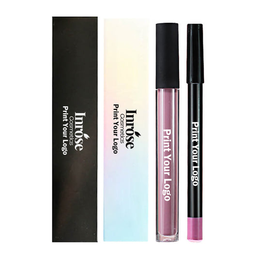 21 color matte liquid lipstick lip liner set high pigmented waterproof