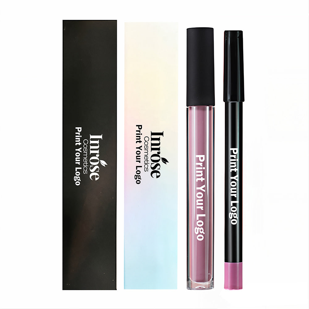 21 Color Lipstick Lip Liner Set Mate Pigmentado
