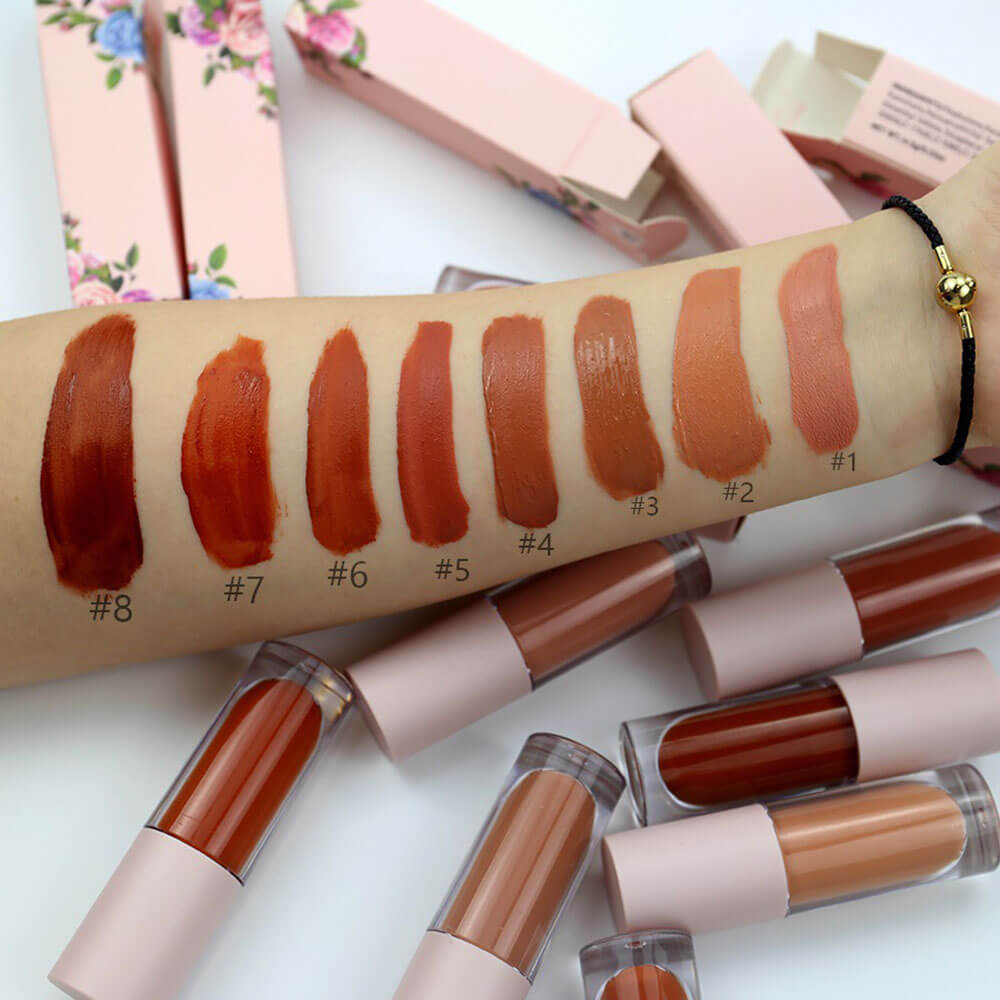 8 color liquid lipstick matte nonstick nude long lasting