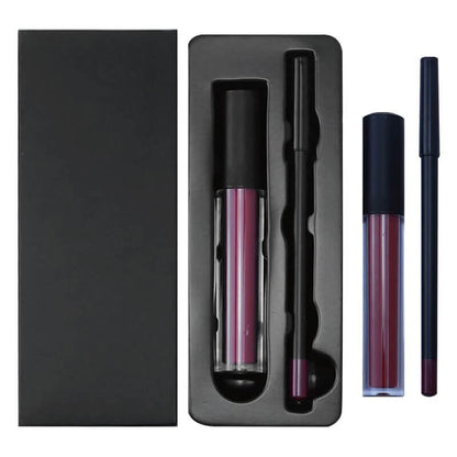 30 Color Liquid Lipstick Lip Liner Set Matte Lipstick Kit Long Lasting Waterproof