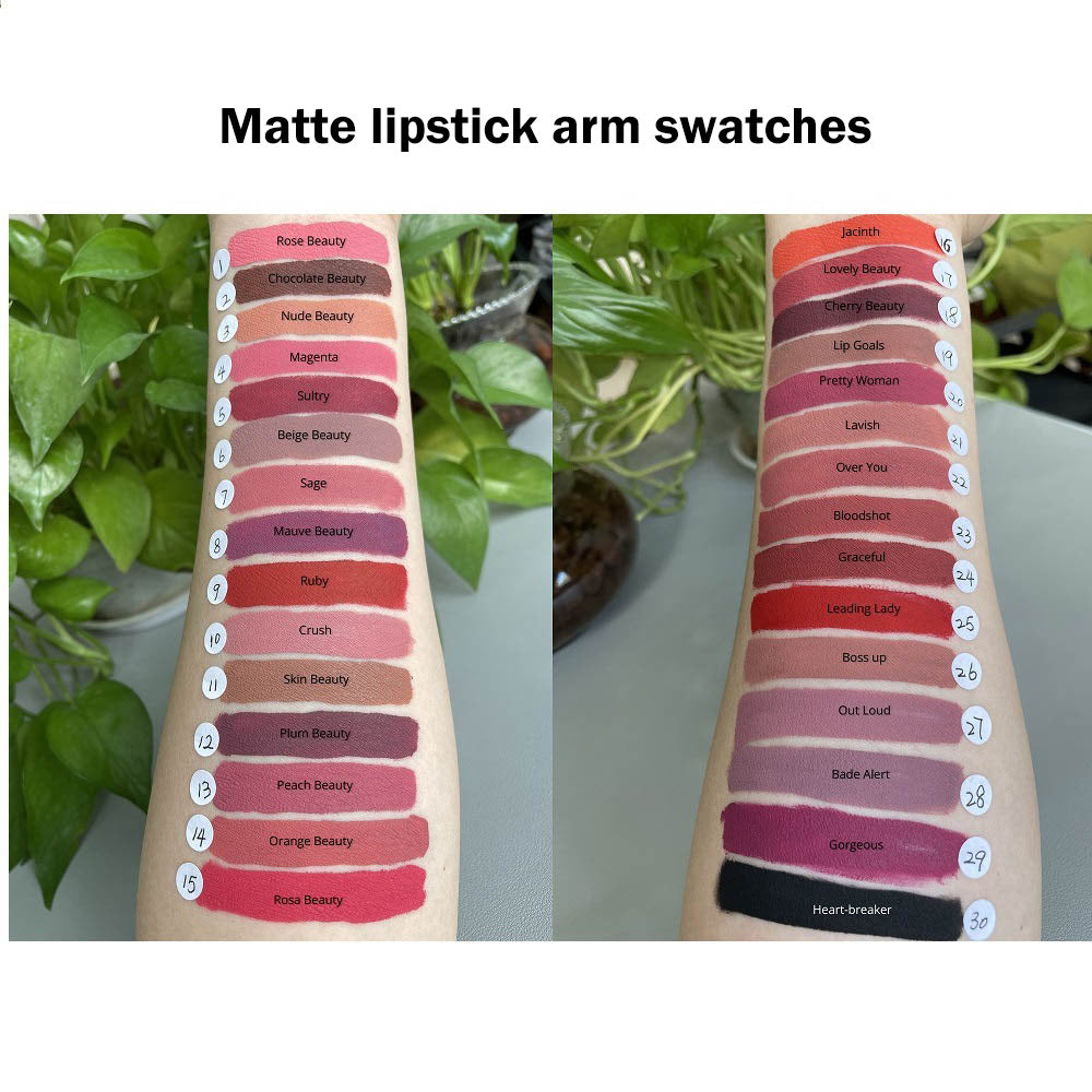 30 Color Liquid Lipstick Lip Liner Set Matte Lipstick Kit Long Lasting Waterproof