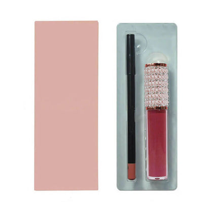 20 color matte lipstick lip liner kit diy lipstick set non-stick long lasting