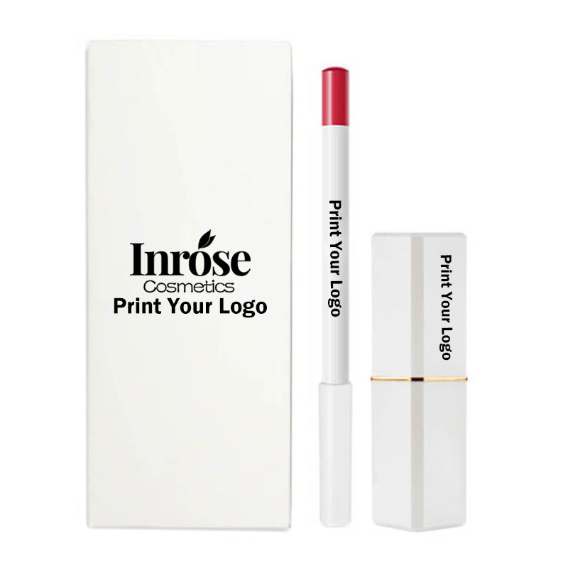 Coffret cadeau lèvres 2 en 1 de 12 couleurs : rouge à lèvres liquide mat, rouge à lèvres crème et crayon à lèvres.