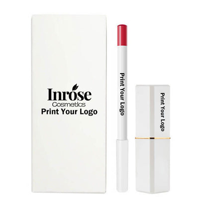 Coffret cadeau lèvres 2 en 1 de 12 couleurs : rouge à lèvres liquide mat, rouge à lèvres crème et crayon à lèvres.