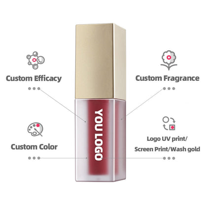 55 Color Matte Liquid Lipstick Waterproof Long Lasting Non-Stick Gold Tube