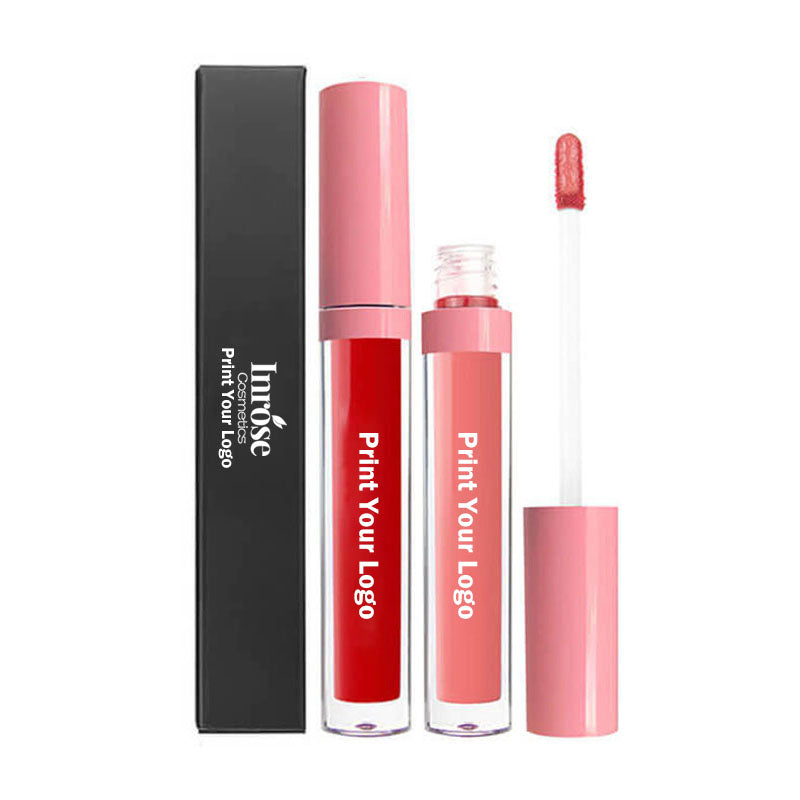 24 color matte liquid lipstick long lasting waterproof not stick pink tube