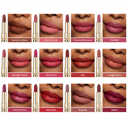 12 Color Matte Lipstick Velvet Non-Stick Waterproof Long Lasting No Logo