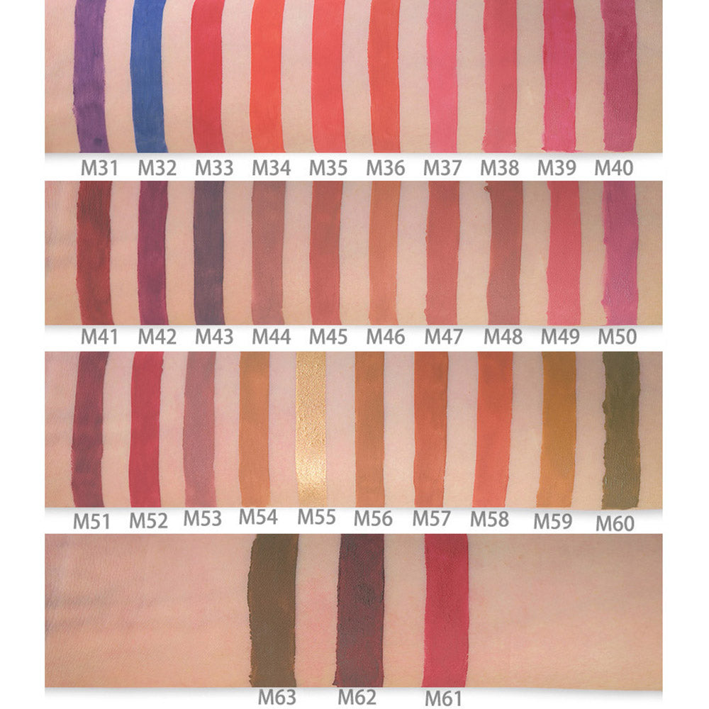 63 Colors Matte Lipstick Non-Stick Long Lasting Waterproof Smooth No Logo