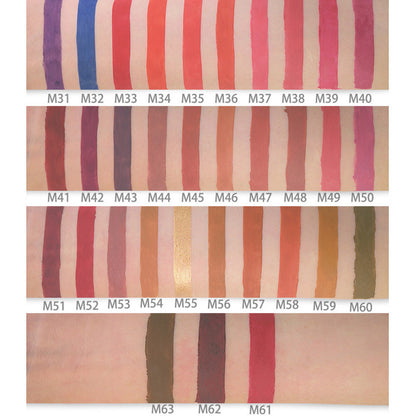 63 Colors Matte Lipstick Non-Stick Long Lasting Waterproof Smooth No Logo