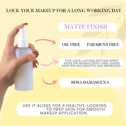 Makeup setting spray moisturizing matte finish long lasting 100ml