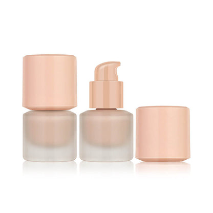 12-Shade Liquid Foundation High-Coverage Long-Lasting Flawless Waterproof 15ml