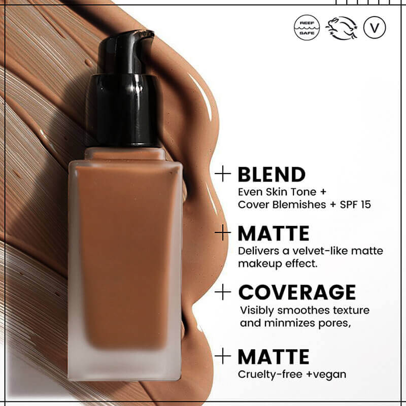 10 color liquid foundation full coverage long lasting waterproof silver tube