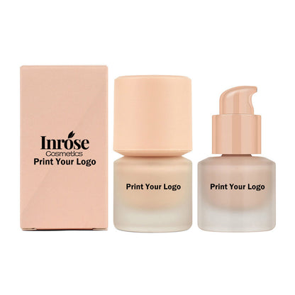 12-Shade Liquid Foundation High-Coverage Long-Lasting Flawless Waterproof 15ml