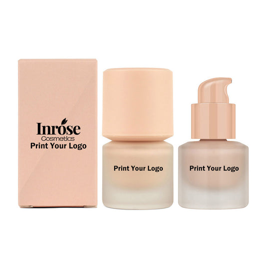12-Shade Liquid Foundation High-Coverage Long-Lasting Flawless Waterproof 15ml