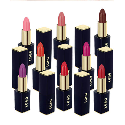 16 Color Glitter Lipstick Plumping Shimmer Lip Stick Hydrating Long-Lasting