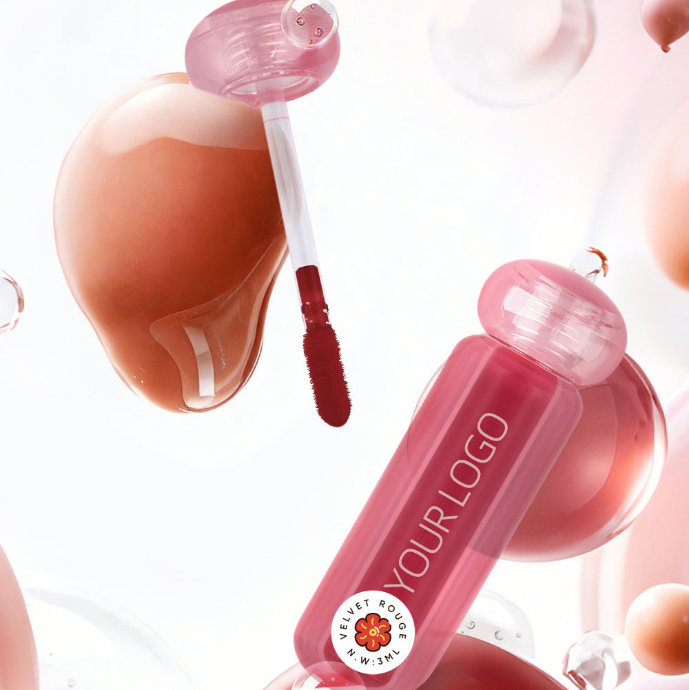 6-Shade Nude Lip Glaze Moisturizing Lip Gloss Dewy-Matte Private Label
