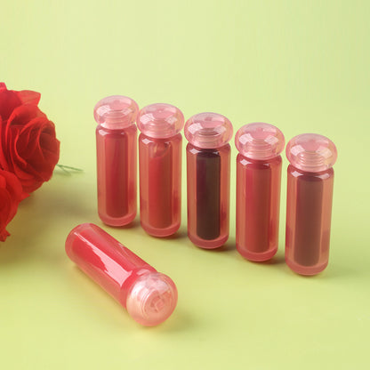 6-Shade Nude Lip Glaze Moisturizing Lip Gloss Dewy-Matte Private Label