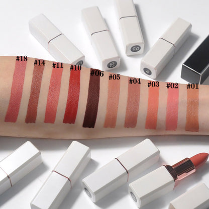 10 Color Matte Lipstick Creamy Waterproof Long Lasting Vegan Cruelty Free