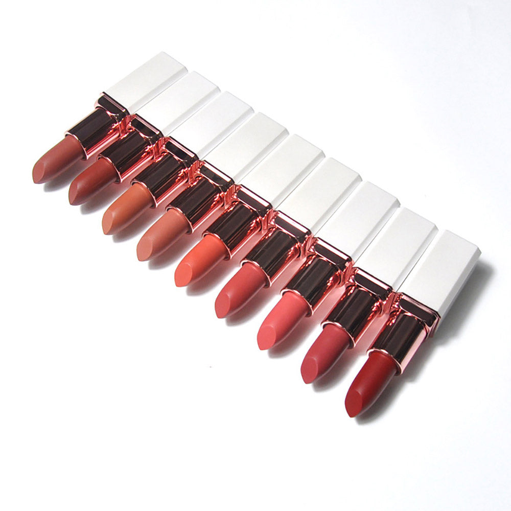 10 Color Matte Lipstick Creamy Waterproof Long Lasting Vegan Cruelty Free