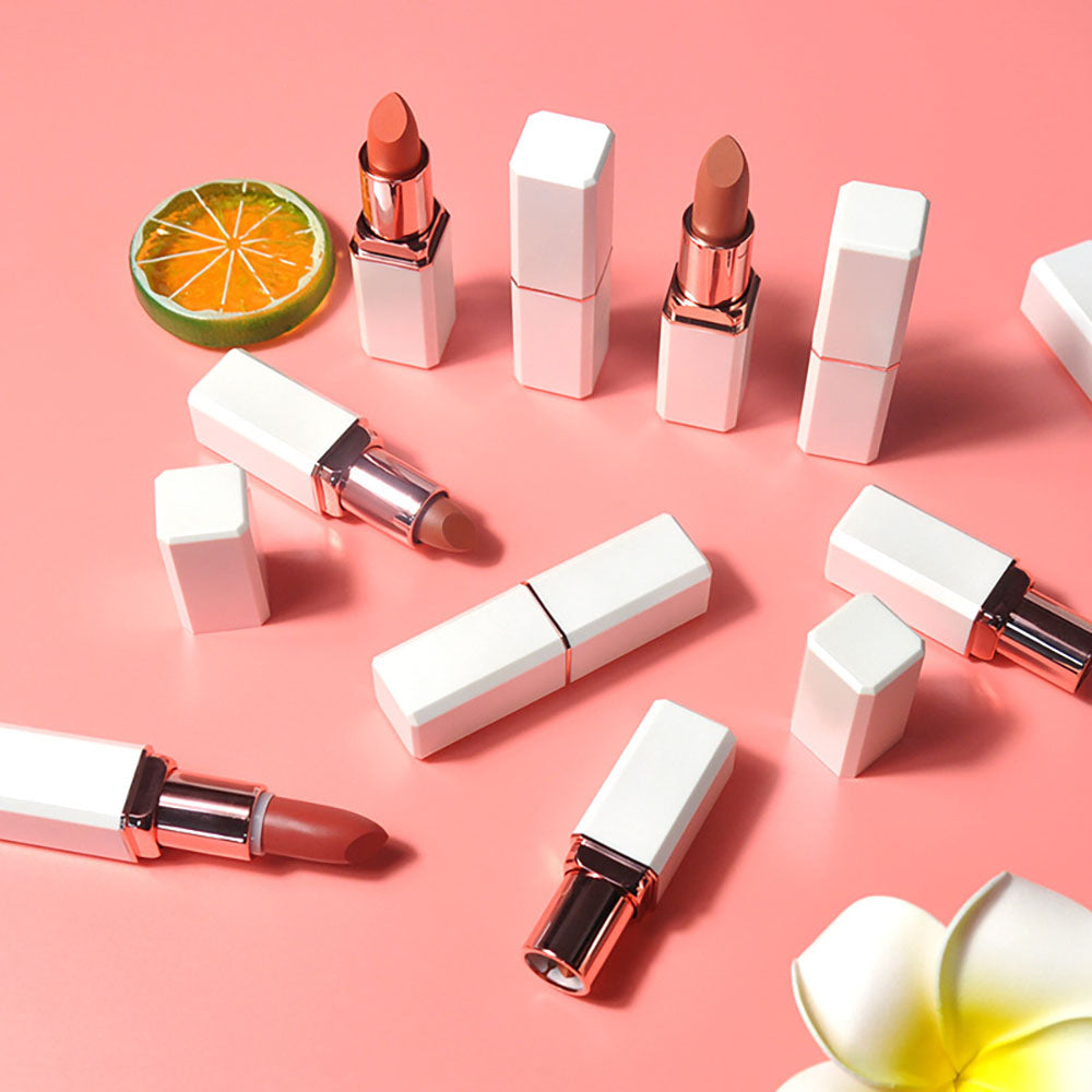 10 Color Matte Lipstick Creamy Waterproof Long Lasting Vegan Cruelty Free