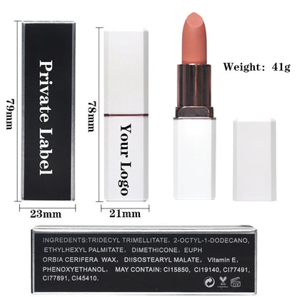 10 Color Matte Lipstick Creamy Waterproof Long Lasting Vegan Cruelty Free