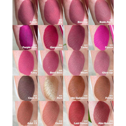 40 Color Matte Liquid Lipstick Non-Stick Long Lasting Waterproof Print Your Logo
