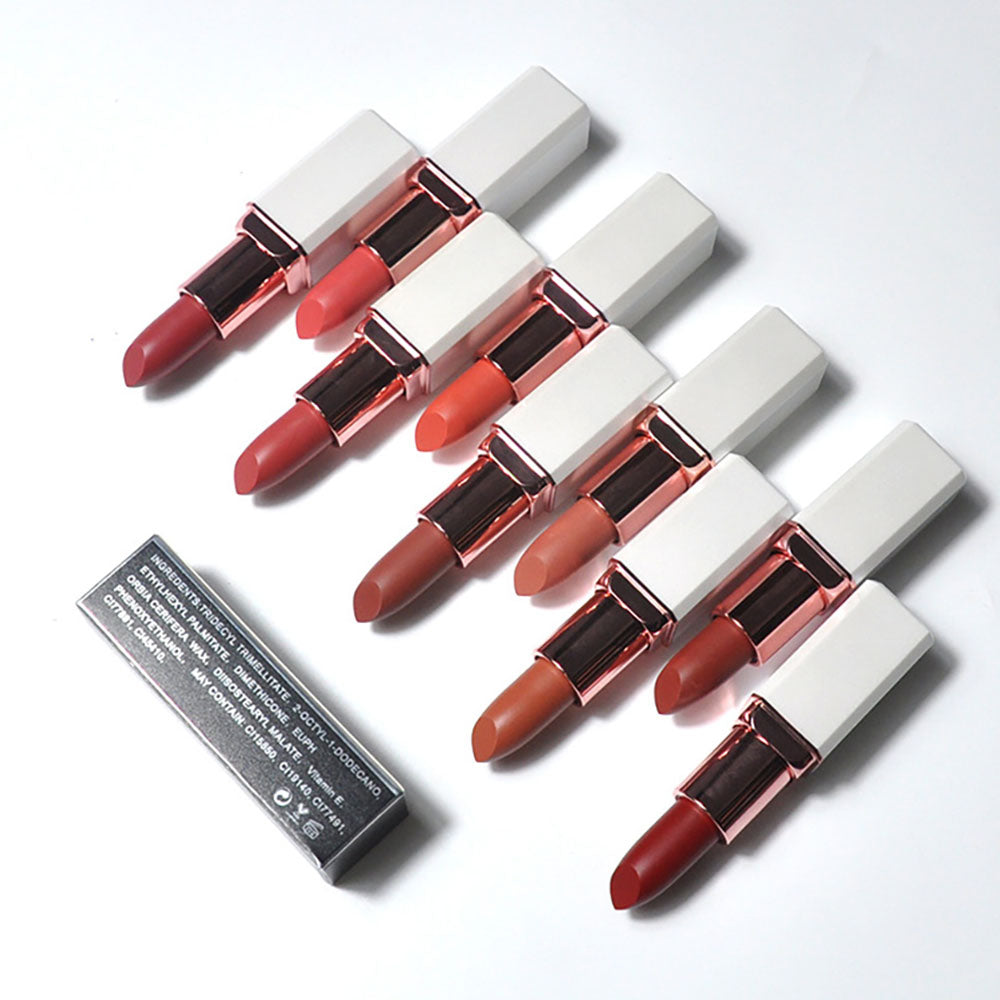 10 Color Matte Lipstick Creamy Waterproof Long Lasting Vegan Cruelty Free
