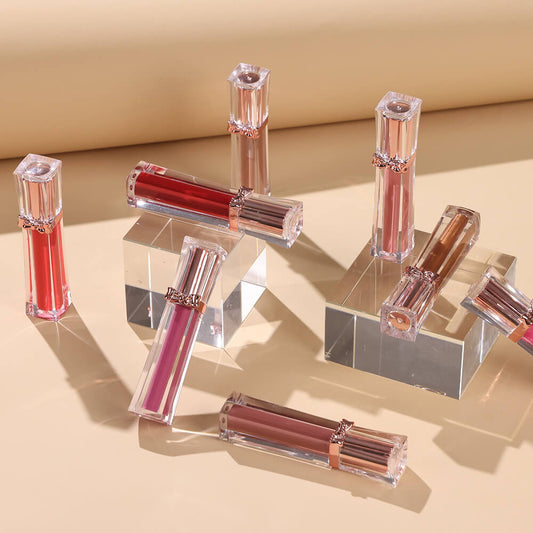 20-Color Matte Liquid Lipstick Non-sticky Lip Mud Waterproof Bow-Knot Tube