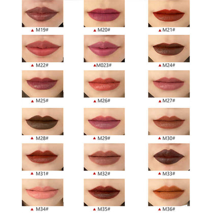 55 color matte liquid lipstick non-stick gold gradient tube (color 31-55)
