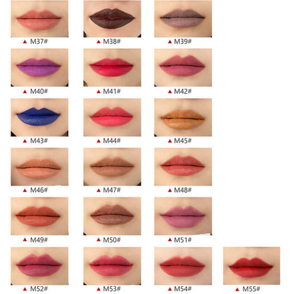 55 color matte liquid lipstick non-stick gold gradient tube (color 31-55)