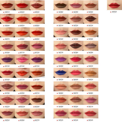 55 color matte liquid lipstick waterproof high pigmented (color 28-55)