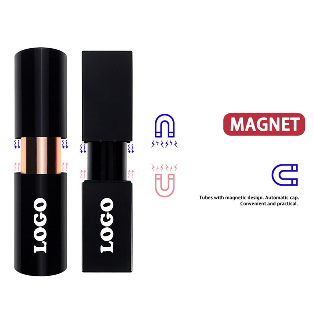 24 Color Matte Lipstick Nude No Dry Lips High Pigment Waterproof Magnetic Tube
