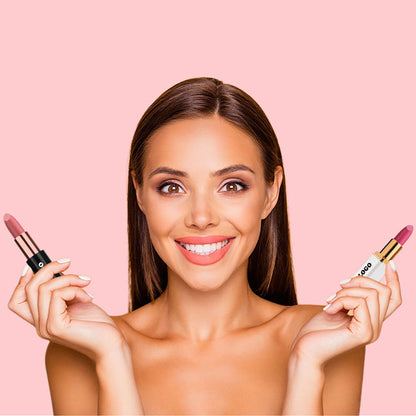 24 Color Matte Lipstick Nude No Dry Lips High Pigment Waterproof Magnetic Tube