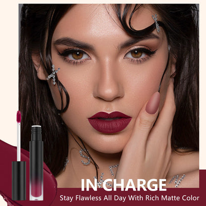 34-Color Matte Liquid Lipstick Non-Stick Transfer-Proof Long Lasting
