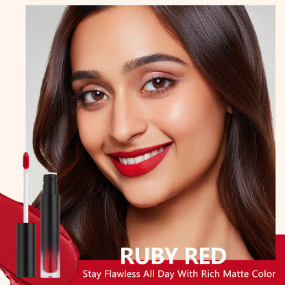 34-Color Matte Liquid Lipstick Non-Stick Transfer-Proof Long Lasting