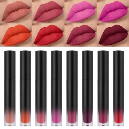 34-Color Matte Liquid Lipstick Non-Stick Transfer-Proof Long Lasting